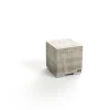 OUTFLEXX Beistelltisch, desert-beige, Polyrattan/Aluminium, 40 x 40 x 41 cm, robust, mit Fußkappen, montierte Anlieferung