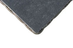 OUTFLEXX Beistelltisch, grau, Polyrattan, 45 x 45 x 50 cm, Tischplatte Spraystone, innenliegend