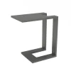 OUTFLEXX Beistelltisch U-Förmig, grau, Aluminium, 50 x 30 cm, wetterfest, robust