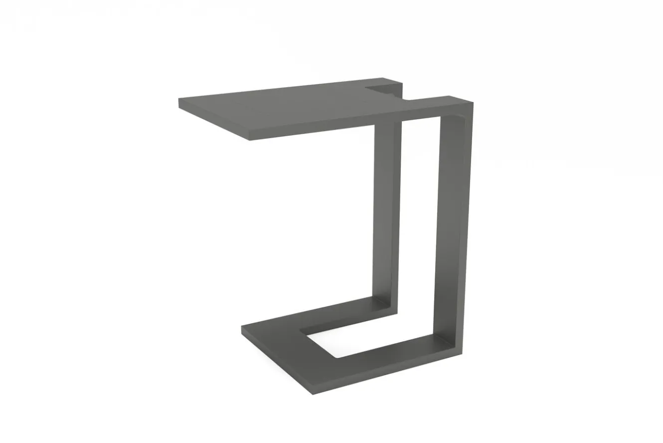 OUTFLEXX Bite Gartenliegen-Set, anthrazit/grau, Aluminium/Polyester, 205 x 90 cm, schnelltrocknend, rostfreies Material, Kissen inklusive