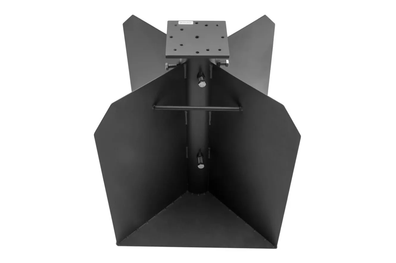 OUTFLEXX Bodenanker XXL für Ampelschirme, anthrazit, pulverbesch. Stahl, 50x50x63 cm, zum Einbetonieren