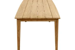 OUTFLEXX Borneo Garten-Essgruppe, beige-meliert, Polyrattan/Akazie, Tisch 180 x 90 cm, 6 Landhaussessel, FSC®-zertifiziertes Produkt
