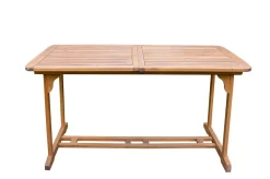 OUTFLEXX Borneo Garten-Essgruppe, beige/natur, Akazie/Polyrattan, Ausziehtisch 180/240 x 100 cm, 8 Cocktail-Sessel, Polster Inklusive, FSC®-zertifiziertes Produkt