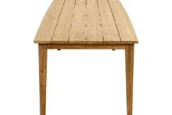 OUTFLEXX Borneo Garten-Essgruppe, beige-meliert, Polyrattan/Akazie, Tisch 220 x 100 cm, 6 Cocktail-Sessel, FSC®-zertifiziertes Produkt