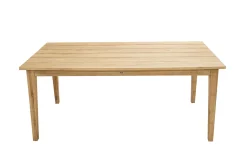 OUTFLEXX Borneo/Kota Garten-Essgruppe, natur/grau-meliert, Akazie/Alu/Polyrattan, 180x90cm, 4 Cocktailsessel, FSC®-zertifiziertes Produkt