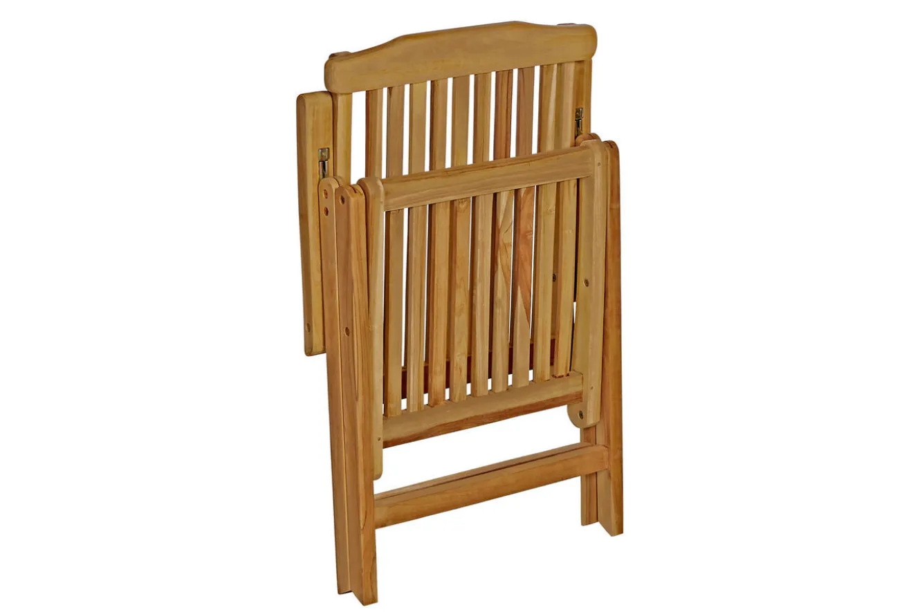 OUTFLEXX Bounty Klappsessel, natur, Teakholz, 58 x 68 x 105 cm