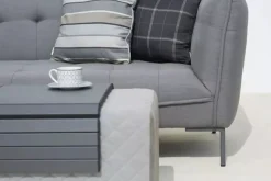 OUTFLEXX Cozy Loungebank, flanelle, Alu/Sunbrella, 148 x 50 x 42 cm