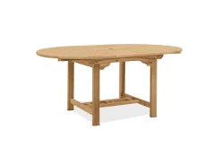 OUTFLEXX Dallas/Bounty Garten-Essgruppe, natur, Teak, 120/170x120 cm, 4x Klappstuhl