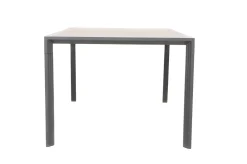OUTFLEXX Darwin Garten-Essgruppe mit 6 Dining Sesseln, anthrazit/grau, Alu/Polyrattan, Tisch 200 x 100 cm, verstellbare Rückenlehne