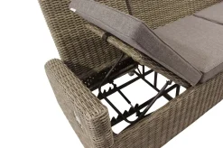 OUTFLEXX Dining 3-Sitzer Sofa, grau, Polyrattan, 210 x 83 x 110 cm, mehrfach verstellbar