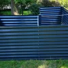 OUTFLEXX Eck-Hochbeet, anthrazit, Aluminium-Zink-Stahl, 210x210x90x84cm