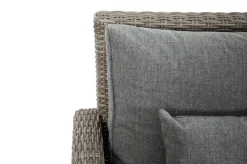OUTFLEXX Ecklounge, grau, Polyrattan, 4tlg, 5-6 Personen, inkl. Polster und Kissen