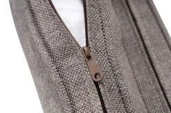 OUTFLEXX Elba Garten-Essgruppe, champagner-meliert/savanna, 200 x 95 cm, Polyrattan/Alu