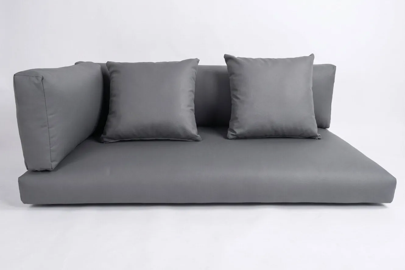 OUTFLEXX Ersatzbezugset, 5-teilig, grau, für Zweisitzer-Sofa 2392-3 / 2392-4 / 15734-3 / 15734-4