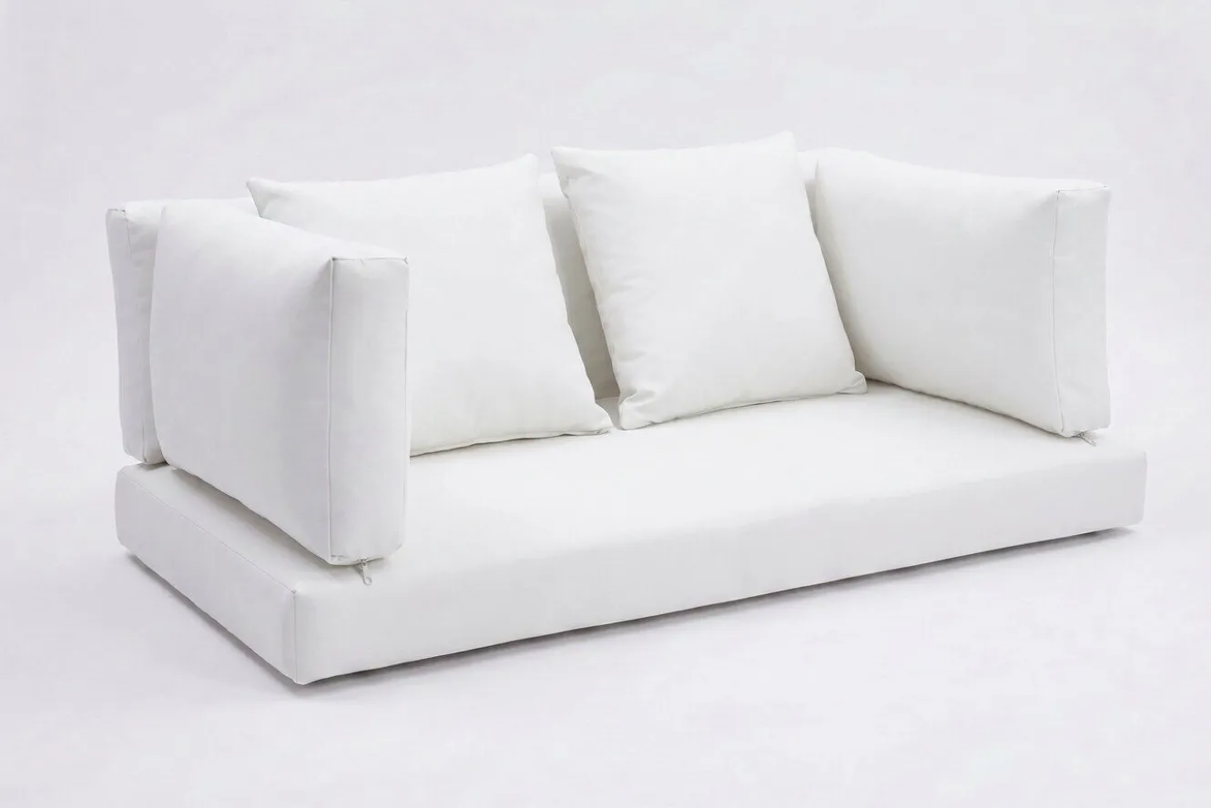 OUTFLEXX Ersatzbezugset, 6-teilig, weiß, für Zweisitzer-Sofa 2392-2 / 15734-2