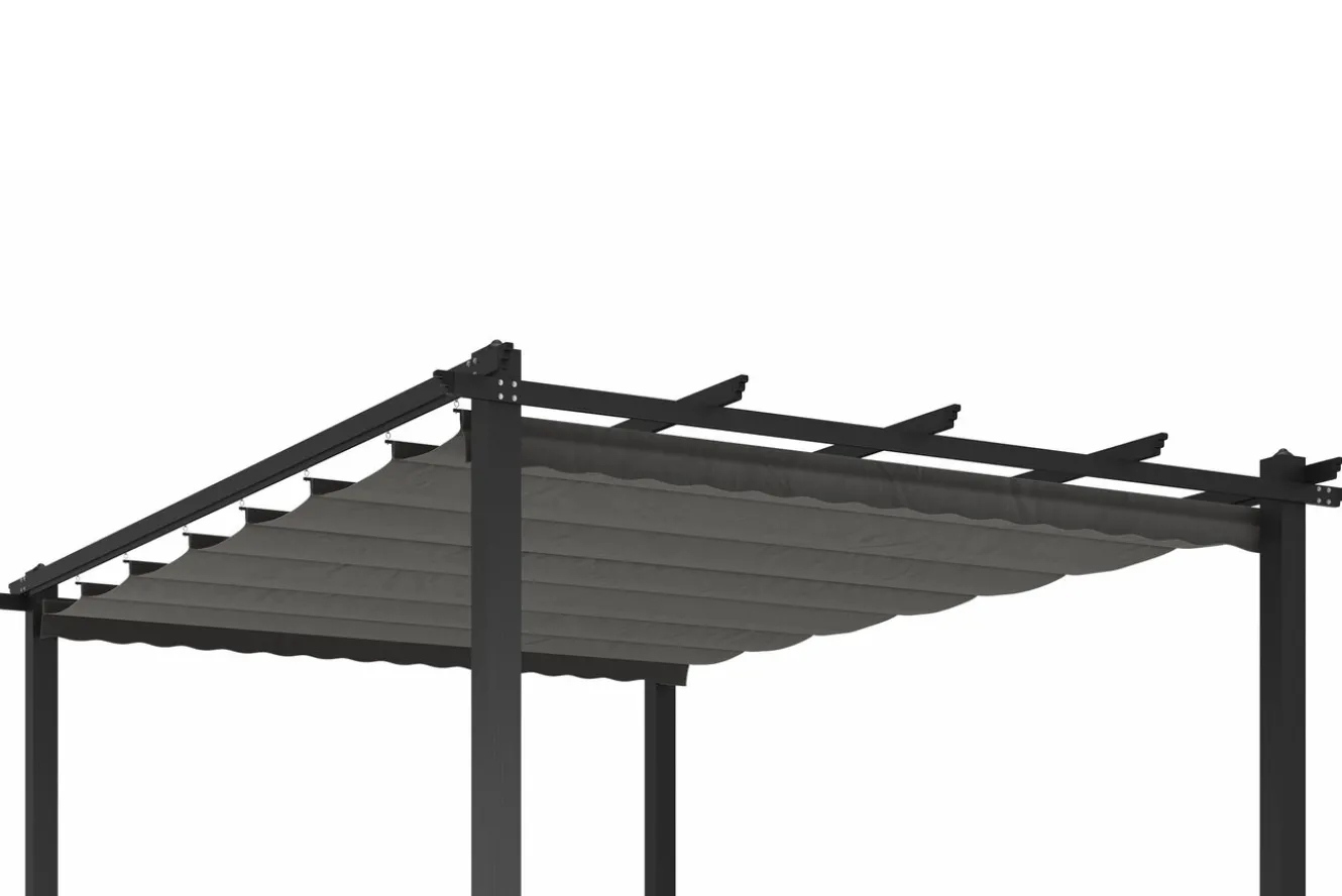 OUTFLEXX Ersatzdach für Pergola, anthrazit, Polyester, 3 x 4 m, witterungs- & UV-Schutz