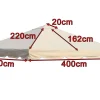 OUTFLEXX Ersatzdach für Sahara Pavillon, beige, Polyester, 300 x 400 cm