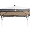 OUTFLEXX Ersatzdach für Siena Garden Pavillon Korfu, natur, Polyester PU-beschichtet, 350x350cm