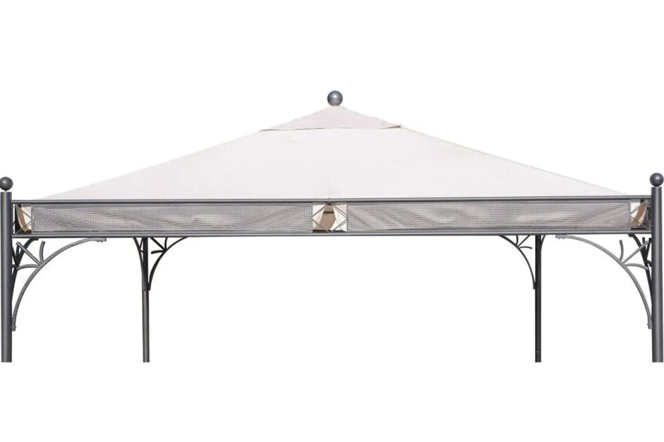 OUTFLEXX Ersatzdach für Siena Garden Pavillon Korfu, natur, Polyester PU-beschichtet, 350x350cm
