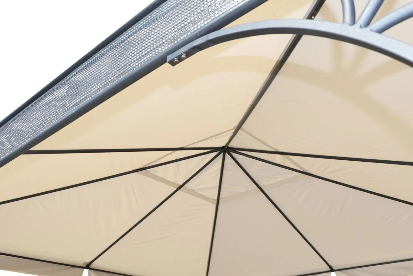 OUTFLEXX Ersatzdach für Siena Garden Pavillon Korfu, natur, Polyester PU-beschichtet, 350x350cm