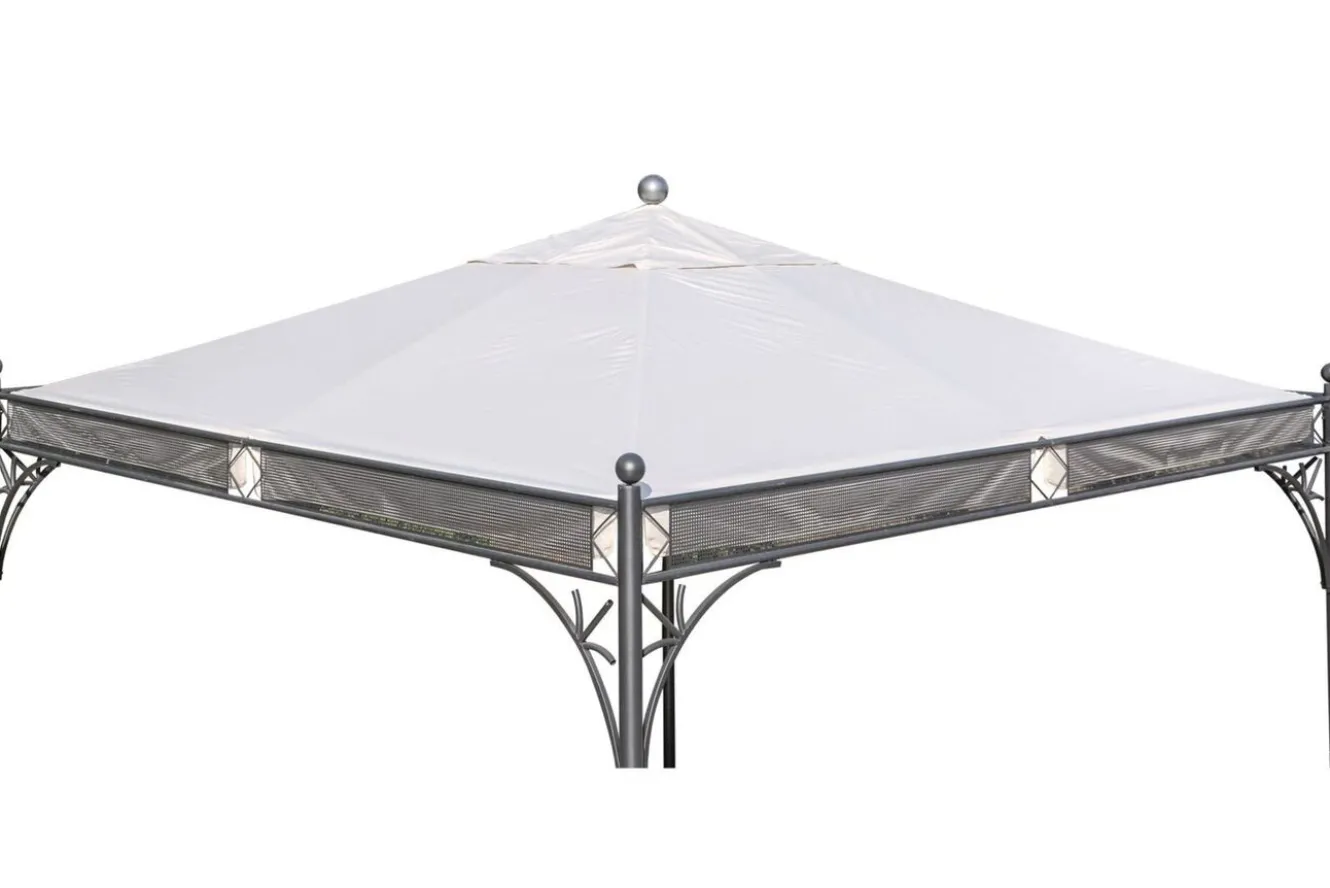 OUTFLEXX Ersatzdach für Siena Garden Pavillon Korfu, natur, Polyester PU-beschichtet, 350x350cm