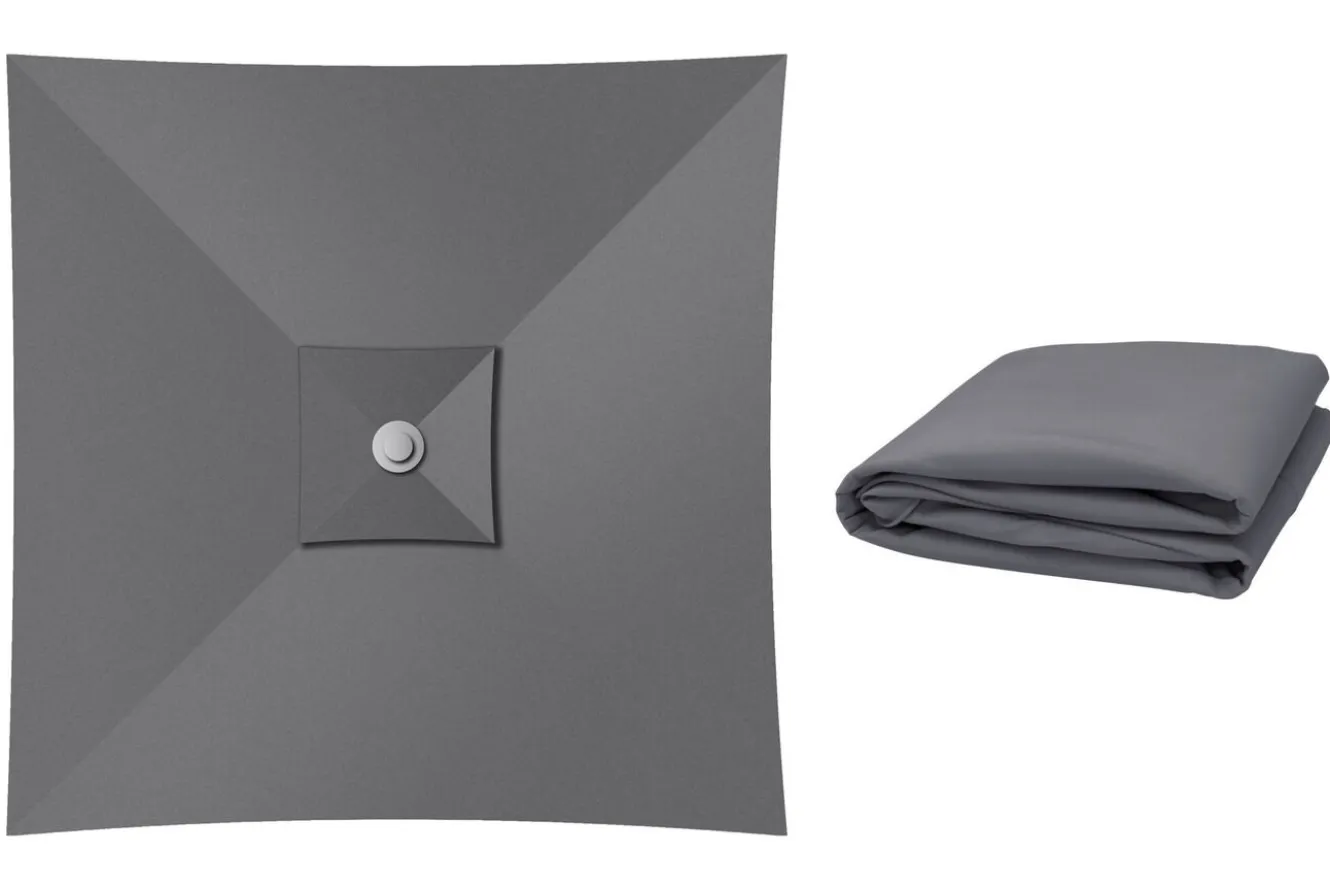OUTFLEXX Ersatzdach, Grau, Polyester ca. 250 g/m², ca. 3x3m, Wasserabweisend, UV-Schutz