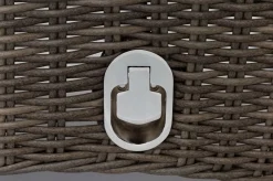 OUTFLEXX 2er Set Dining Sessel, grau, Polyrattan, je 55 x 65 x 112 cm, Rücken stufenlos verstellbar