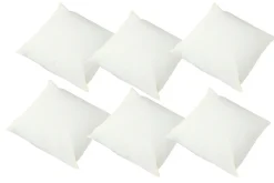 OUTFLEXX 6er-Set Kissen – creme-weiß, 45 x 45 cm, wasserabweisend & pflegeleicht, ideal für Outdoor-Lounges