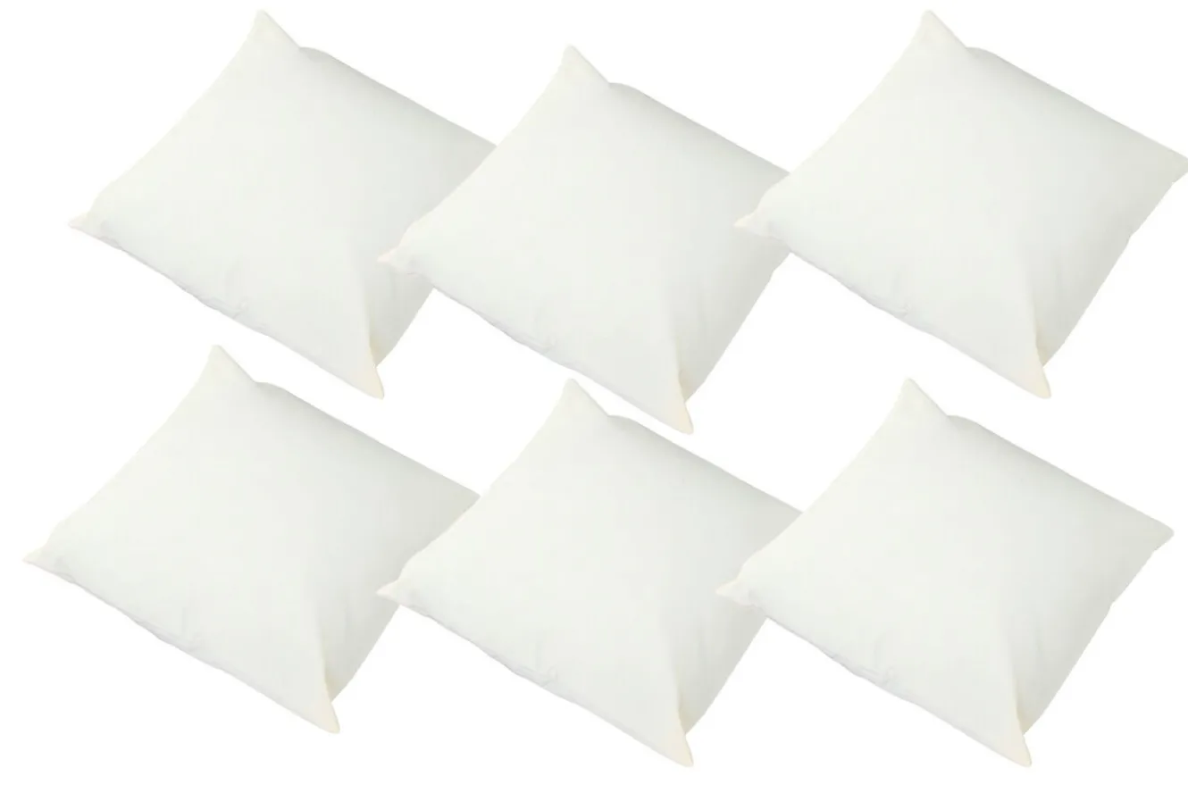 OUTFLEXX 6er-Set Kissen – creme-weiß, 45 x 45 cm, wasserabweisend & pflegeleicht, ideal für Outdoor-Lounges