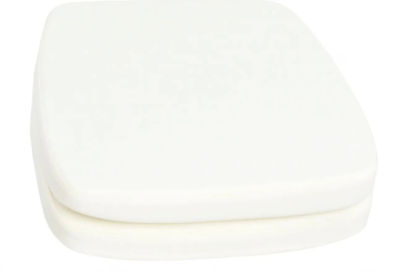 OUTFLEXX 2er-Set Sitzkissen für Stühle, creme/weiß, wasserabweisend