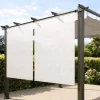 OUTFLEXX 2er Vorhangset, Creme, Polyester, ca. 120 x 150 cm, witterungs- & UV-beständig, passend für Pergola 3x3 m/3x4 m