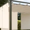 OUTFLEXX 2er Vorhangset, creme, Polyester, 170 x 150 cm, witterungs- & UV-beständig, passend für Pergola 3x3 m
