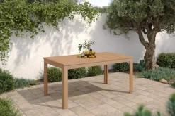 OUTFLEXX Esstisch, natur, Akazie, 160 x 90 cm, FSC®-zertifiziertes Produkt