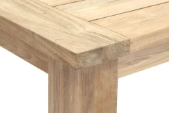 OUTFLEXX Esstisch, natur, recyceltes SLVK-Teakholz, Plattenstärke 30 mm, 200 x 100 x 77 cm