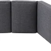OUTFLEXX Garten-Essgruppe, anthrazit matt, Alu/Spraystone/Polyester, 160x95 cm, 4 Sessel, inkl. Polster