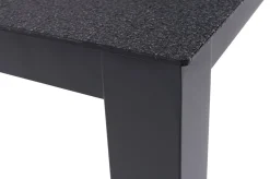 OUTFLEXX Garten-Essgruppe, anthrazit matt, Alu/Spraystone/Polyester, 160x95 cm, 4 Sessel, inkl. Polster