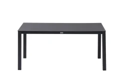 OUTFLEXX Garten-Essgruppe, anthrazit matt, Alu/Spraystone/Polyester, 160x95 cm, 4 Sessel, inkl. Polster