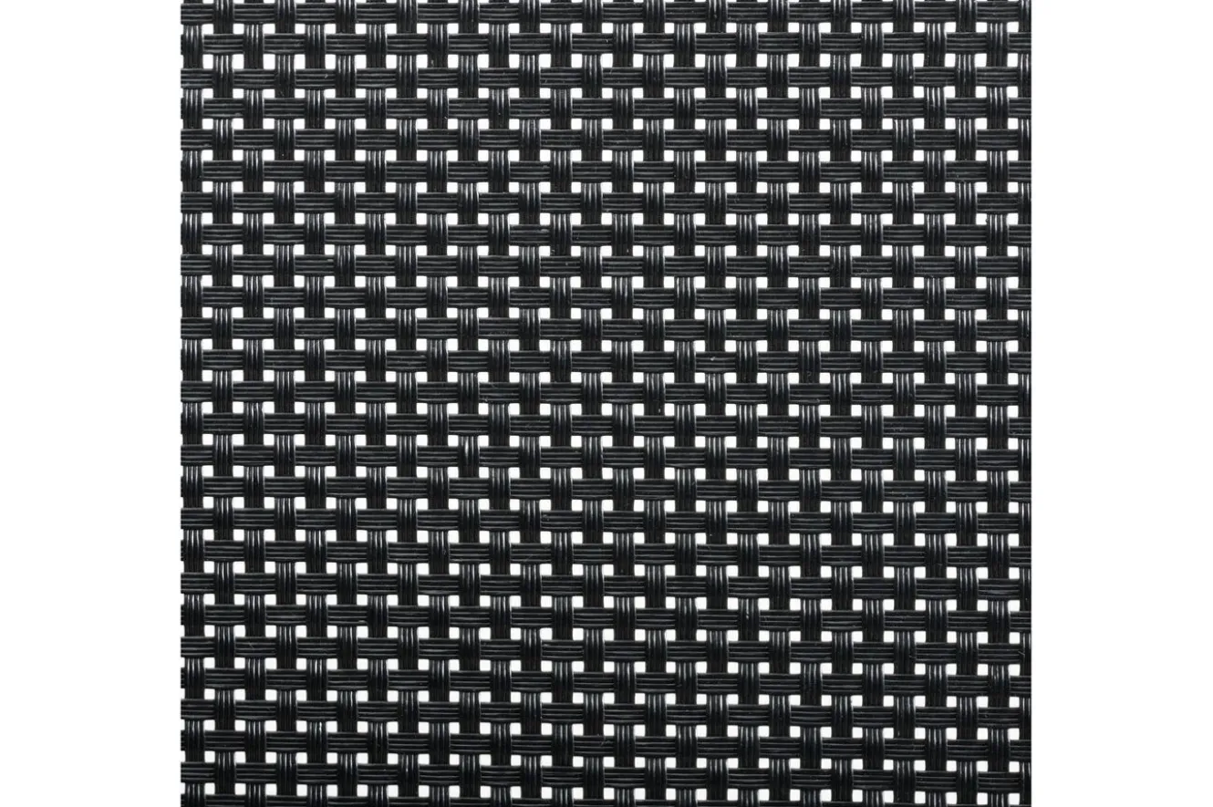 OUTFLEXX Garten-Essgruppe, anthrazit matt/grau/schwarz, Alu/Spraystone/Textilen, 160 x 95 cm, 6 Klappstühle