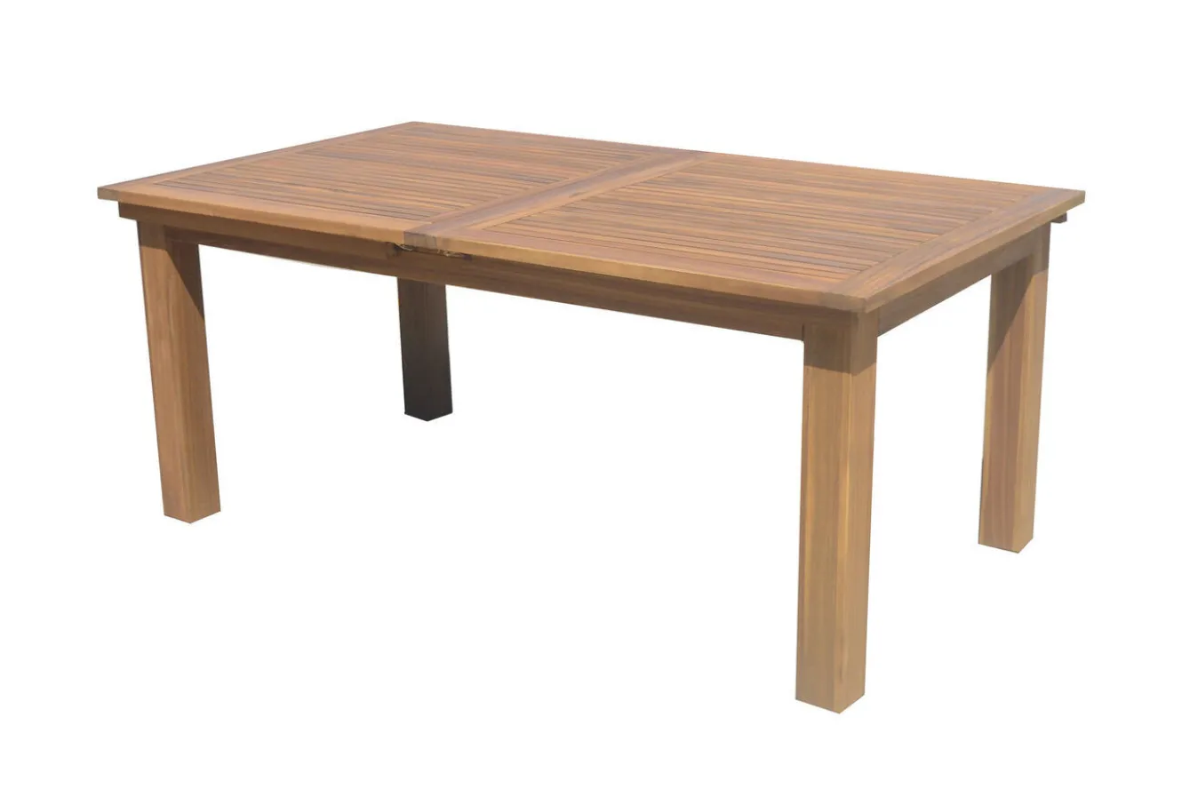 OUTFLEXX Garten-Essgruppe, natur, Akazie, Ausziehtisch 180/220/260 x 100 cm, 8 Gartenstühle, FSC®-zertifiziertes Produkt