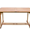 OUTFLEXX Garten-Essgruppe, natur, Akazie, Ausziehtisch 150/200 x 90 cm, 6 Klappstühle, FSC®-zertifiziertes Produkt