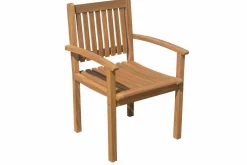 OUTFLEXX Garten-Essgruppe, natur, Akazie, Ausziehtisch 150/200 x 90 cm, 2 Klappstühle, 6 Armlehnensessel, 5-fach verstellbar, FSC®-zertifiziertes Produkt