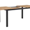 OUTFLEXX Garten-Essgruppe, OUTFLEXX® anthrazit matt, Alu / Teak / Textil, Tisch 150/210x90cm, 6 Klappstühle