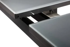 OUTFLEXX Garten-Essgruppe, 6 Personen, ausziehbarer Tisch 180–240 cm, Aluminium/Textilene