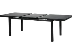 OUTFLEXX Garten-Essgruppe, 6 Personen, ausziehbarer Tisch 180–240 cm, Aluminium/Textilene