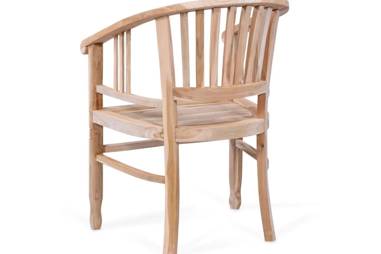 OUTFLEXX Garten-Essgruppe, 6 Personen, ausziehbarer Tisch 160–210 cm, Teakholz, inkl. Polster