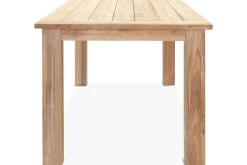 OUTFLEXX Garten-Essgruppe, Polyrattan/recyceltes Teak, Tisch 160 x 90 cm, 4 Hochlehner- Diningsessel, inkl. Polster, FSC®-zertifiziertes Produkt