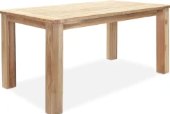 OUTFLEXX Garten-Essgruppe, Polyrattan/recyceltes Teak, Tisch 160 x 90 cm, 4 Hochlehner- Diningsessel, inkl. Polster, FSC®-zertifiziertes Produkt