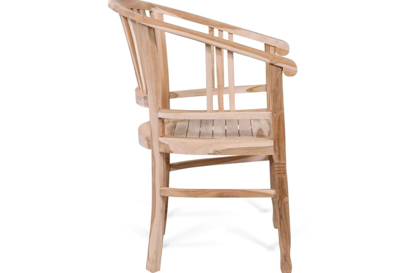 OUTFLEXX Garten-Essgruppe, Teakholz, Ausziehtisch 160/210x90cm, 8 Armlehnensessel, inkl. Polster
