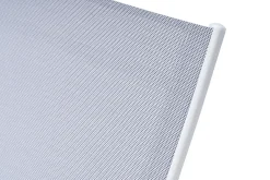 OUTFLEXX Gartenliegen-Set, creme/weiß, Aluminium, 190 x 60 cm, horizontal verstellbar, pulverbeschichtet