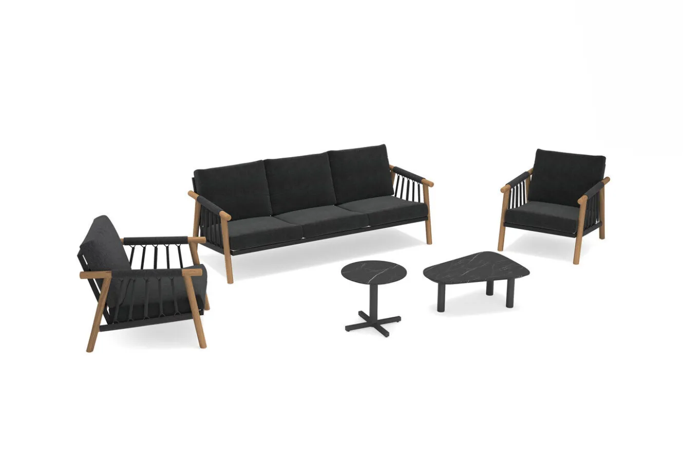 OUTFLEXX Gartenlounge, Aluminium, robust, pflegeleicht, korrosionsbeständig, witterungsbeständig, inklusive Kissen